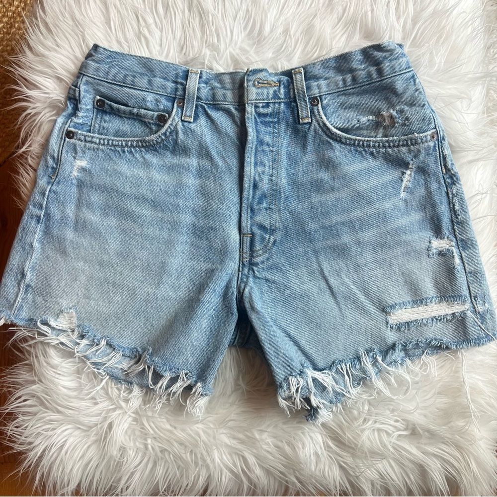 AGOLDE Denim Distressed Women Cutoff Jean Shorts
